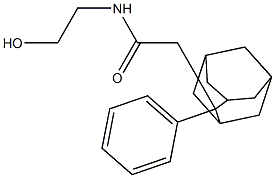 N-(2-hydroxyethyl)-2-(2-phenyl-2-adamantyl)acetamide Structure