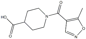1-[(5-methylisoxazol-4-yl)carbonyl]piperidine-4-carboxylic acid 구조식 이미지