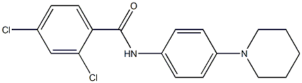2,4-dichloro-N-(4-piperidinophenyl)benzenecarboxamide Structure