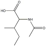 2-(acetylamino)-3-methylpentanoic acid Structure