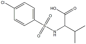 2-(4-Chloro-benzenesulfonylamino)-3-methyl-butyric acid Structure