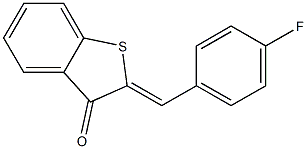 2-(4-fluorobenzylidene)-2,3-dihydrobenzo[b]thiophen-3-one Structure