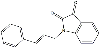 1-(3-phenylprop-2-en-1-yl)-2,3-dihydro-1H-indole-2,3-dione 구조식 이미지