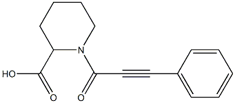 1-(3-phenylprop-2-ynoyl)piperidine-2-carboxylic acid 구조식 이미지