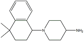 1-(4,4-dimethyl-1,2,3,4-tetrahydronaphthalen-1-yl)piperidin-4-amine 구조식 이미지