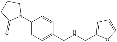 1-(4-{[(furan-2-ylmethyl)amino]methyl}phenyl)pyrrolidin-2-one 구조식 이미지