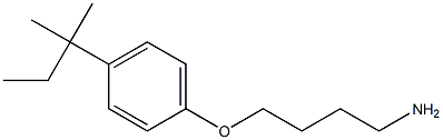 1-(4-aminobutoxy)-4-(2-methylbutan-2-yl)benzene Structure
