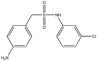 1-(4-aminophenyl)-N-(3-chlorophenyl)methanesulfonamide 구조식 이미지