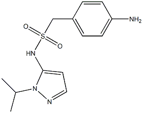 1-(4-aminophenyl)-N-[1-(propan-2-yl)-1H-pyrazol-5-yl]methanesulfonamide Structure
