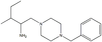1-(4-benzylpiperazin-1-yl)-3-methylpentan-2-amine Structure