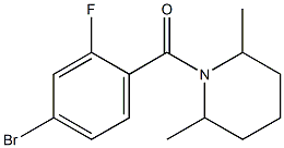 1-(4-bromo-2-fluorobenzoyl)-2,6-dimethylpiperidine Structure