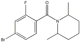 1-(4-bromo-2-fluorobenzoyl)-2,6-dimethylpiperidine 구조식 이미지