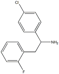1-(4-chlorophenyl)-2-(2-fluorophenyl)ethan-1-amine Structure