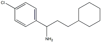 1-(4-chlorophenyl)-3-cyclohexylpropan-1-amine Structure