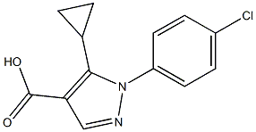 1-(4-chlorophenyl)-5-cyclopropyl-1H-pyrazole-4-carboxylic acid Structure