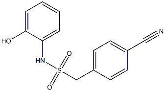 1-(4-cyanophenyl)-N-(2-hydroxyphenyl)methanesulfonamide Structure