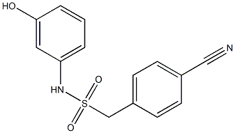 1-(4-cyanophenyl)-N-(3-hydroxyphenyl)methanesulfonamide 구조식 이미지