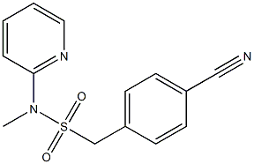 1-(4-cyanophenyl)-N-methyl-N-(pyridin-2-yl)methanesulfonamide Structure