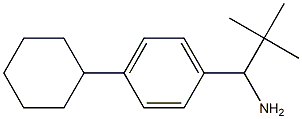 1-(4-cyclohexylphenyl)-2,2-dimethylpropan-1-amine 구조식 이미지