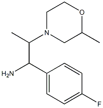 1-(4-fluorophenyl)-2-(2-methylmorpholin-4-yl)propan-1-amine 구조식 이미지