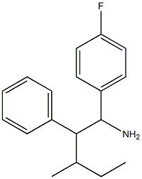1-(4-fluorophenyl)-3-methyl-2-phenylpentan-1-amine 구조식 이미지