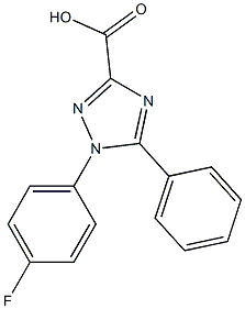 1-(4-fluorophenyl)-5-phenyl-1H-1,2,4-triazole-3-carboxylic acid 구조식 이미지