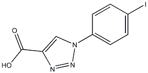 1-(4-iodophenyl)-1H-1,2,3-triazole-4-carboxylic acid 구조식 이미지