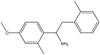 1-(4-methoxy-2-methylphenyl)-2-(2-methylphenyl)ethan-1-amine 구조식 이미지