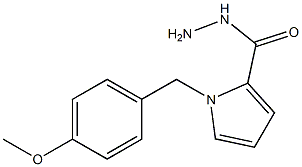 1-(4-methoxybenzyl)-1H-pyrrole-2-carbohydrazide 구조식 이미지