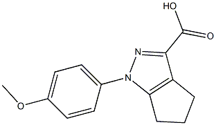 1-(4-methoxyphenyl)-1,4,5,6-tetrahydrocyclopenta[c]pyrazole-3-carboxylic acid 구조식 이미지