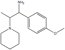 1-(4-methoxyphenyl)-2-piperidin-1-ylpropan-1-amine Structure