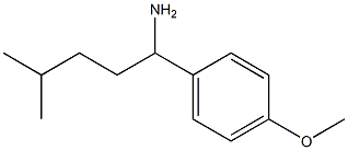 1-(4-methoxyphenyl)-4-methylpentan-1-amine Structure