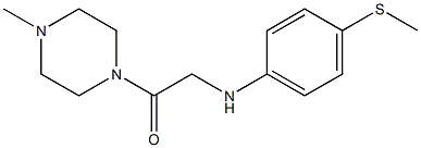 1-(4-methylpiperazin-1-yl)-2-{[4-(methylsulfanyl)phenyl]amino}ethan-1-one 구조식 이미지