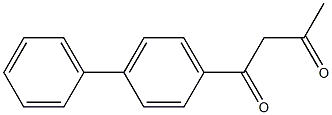 1-(4-phenylphenyl)butane-1,3-dione 구조식 이미지