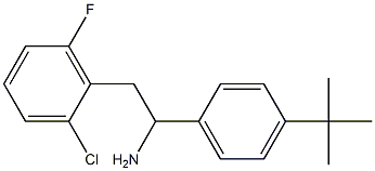 1-(4-tert-butylphenyl)-2-(2-chloro-6-fluorophenyl)ethan-1-amine Structure