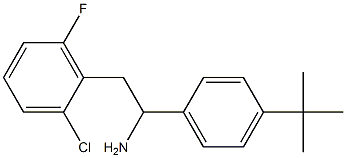 1-(4-tert-butylphenyl)-2-(2-chloro-6-fluorophenyl)ethan-1-amine 구조식 이미지