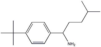 1-(4-tert-butylphenyl)-4-methylpentan-1-amine 구조식 이미지