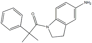 1-(5-amino-2,3-dihydro-1H-indol-1-yl)-2-methyl-2-phenylpropan-1-one 구조식 이미지