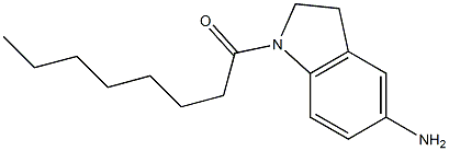 1-(5-amino-2,3-dihydro-1H-indol-1-yl)octan-1-one Structure