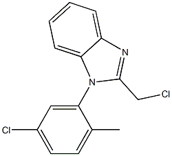 1-(5-chloro-2-methylphenyl)-2-(chloromethyl)-1H-1,3-benzodiazole Structure