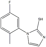 1-(5-fluoro-2-methylphenyl)-1H-imidazole-2-thiol 구조식 이미지