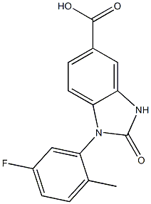 1-(5-fluoro-2-methylphenyl)-2-oxo-2,3-dihydro-1H-1,3-benzodiazole-5-carboxylic acid Structure