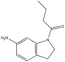 1-(6-amino-2,3-dihydro-1H-indol-1-yl)butan-1-one Structure