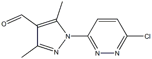 1-(6-chloropyridazin-3-yl)-3,5-dimethyl-1H-pyrazole-4-carbaldehyde Structure