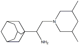 1-(adamantan-1-yl)-2-(3,5-dimethylpiperidin-1-yl)ethan-1-amine 구조식 이미지