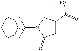 1-(adamantan-1-yl)-5-oxopyrrolidine-3-carboxylic acid 구조식 이미지