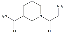 1-(aminoacetyl)piperidine-3-carboxamide Structure