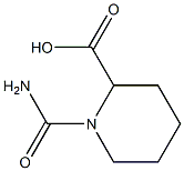 1-(aminocarbonyl)piperidine-2-carboxylic acid 구조식 이미지