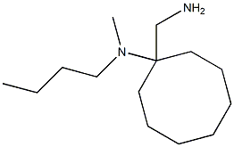 1-(aminomethyl)-N-butyl-N-methylcyclooctan-1-amine 구조식 이미지