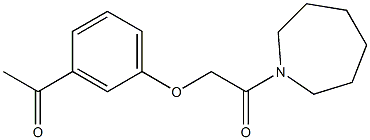 1-(azepan-1-yl)-2-(3-acetylphenoxy)ethan-1-one 구조식 이미지